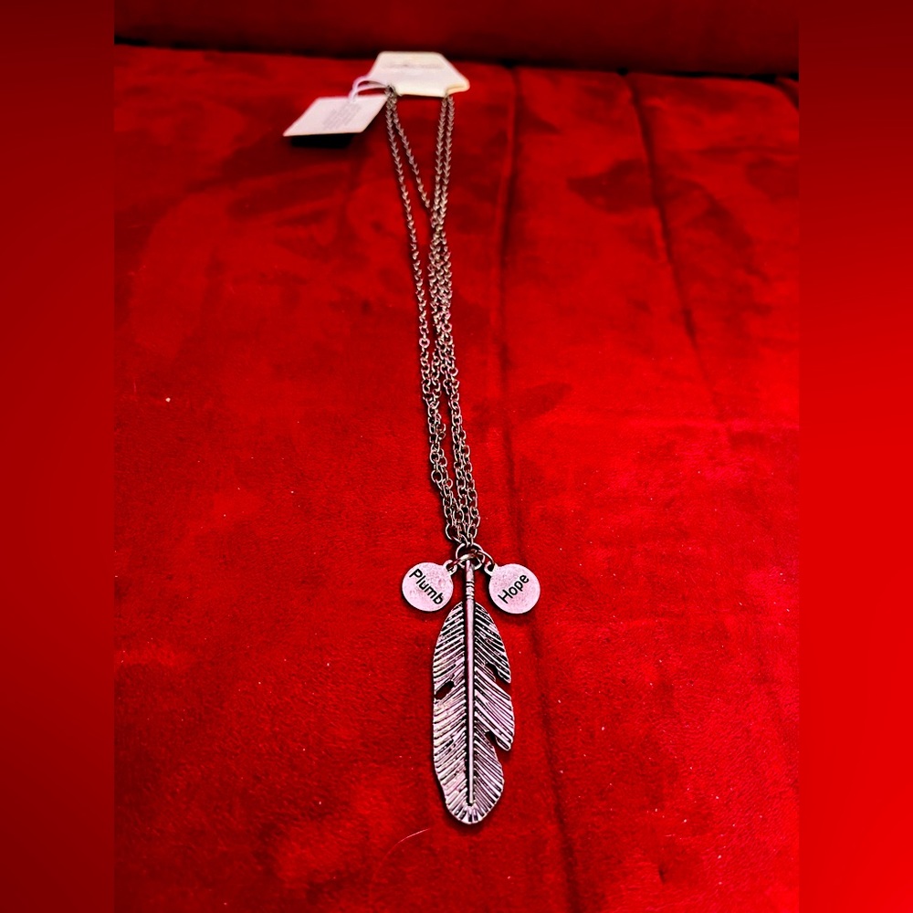 Plumb hope necklace nwt
